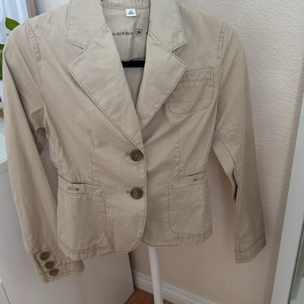 Banana Republic Tan Blazer with Button